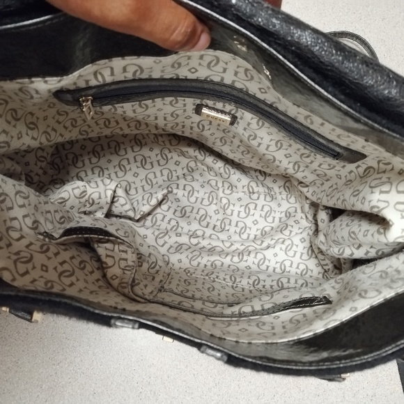 Guess Madelena Black Multi Flap Satchel - Picture 4 of 8